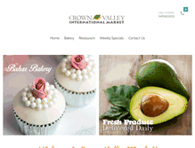 Tablet Screenshot of crownvalleymarket.com